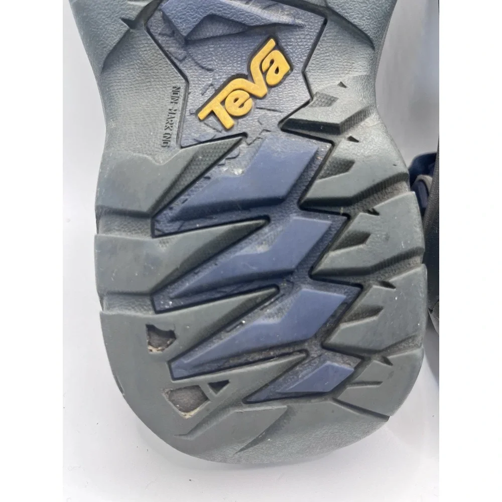 Teva Women's 7.5 Hook & Loop Adjustable Strap Sandals Blue/Gray